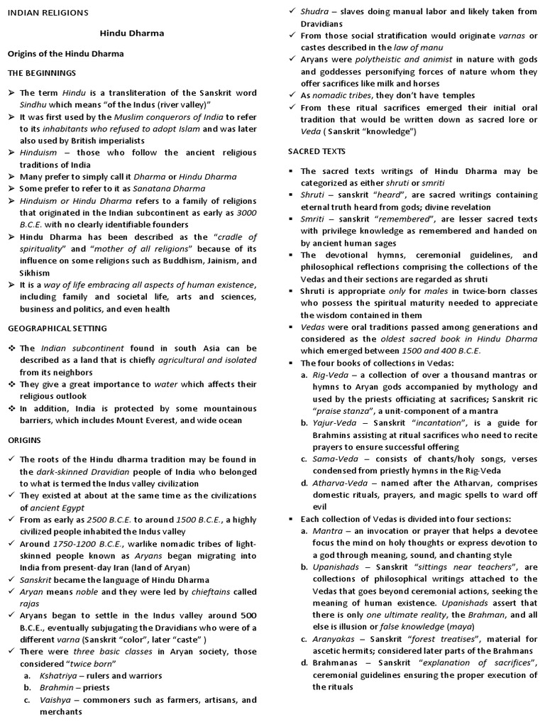 Indian Religions | PDF | Religion & Spirituality