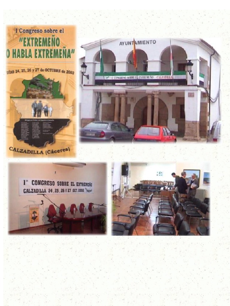 I Congreso Sobre El Extremeño o Habla Extremeña - Calzadilla Octubre 2002 |  PDF | Lengua española | latín