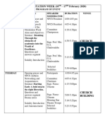 NFCS ORIENTATION WEEK Program