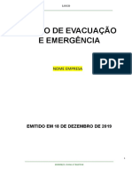Plano de Evacuação e Emergência - Modelo