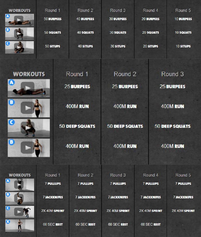 Freelitics Workouts PDF