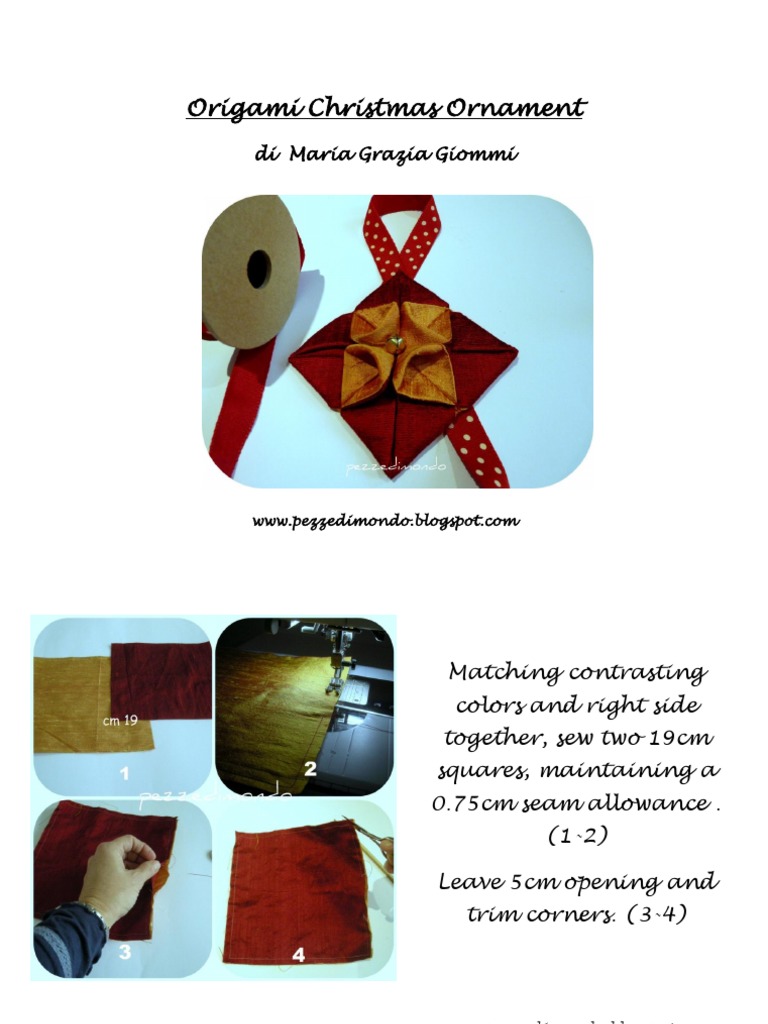 Origami Christmas Ornament | PDF