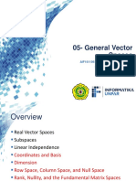 General Vector Spaces