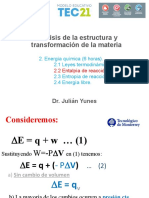 2.2 Entalpía de Reacción