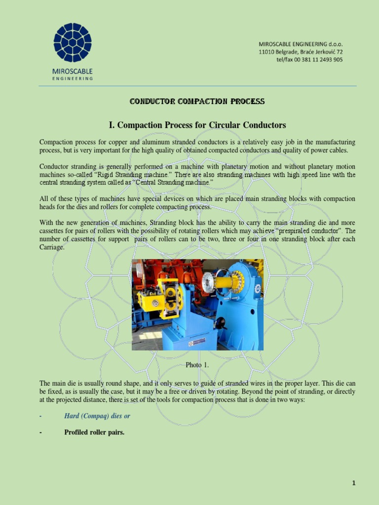 Conductor Compaction Process | PDF | Technology & Engineering