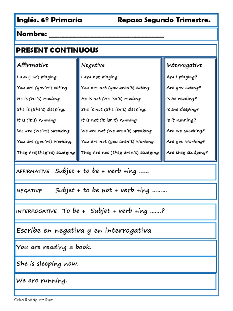Ejercicios Ingles 6 Primaria 2 Evaluacion | PDF | Foreign Language Studies