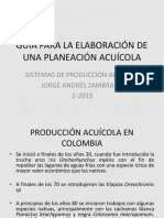 Guia para La Elaboración de Una Planeación Acuícola