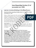 Legal Provisions Regarding Section 23 of The Hindu Succession Act PDF