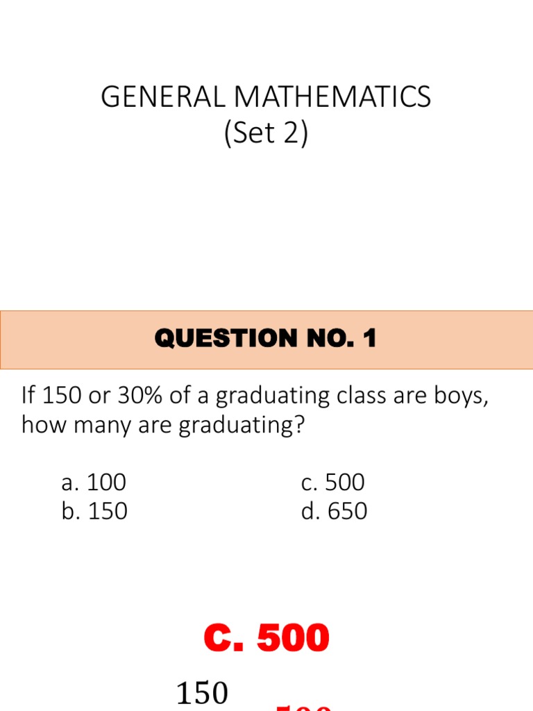 General Mathematics Reviewer Set 2 | PDF