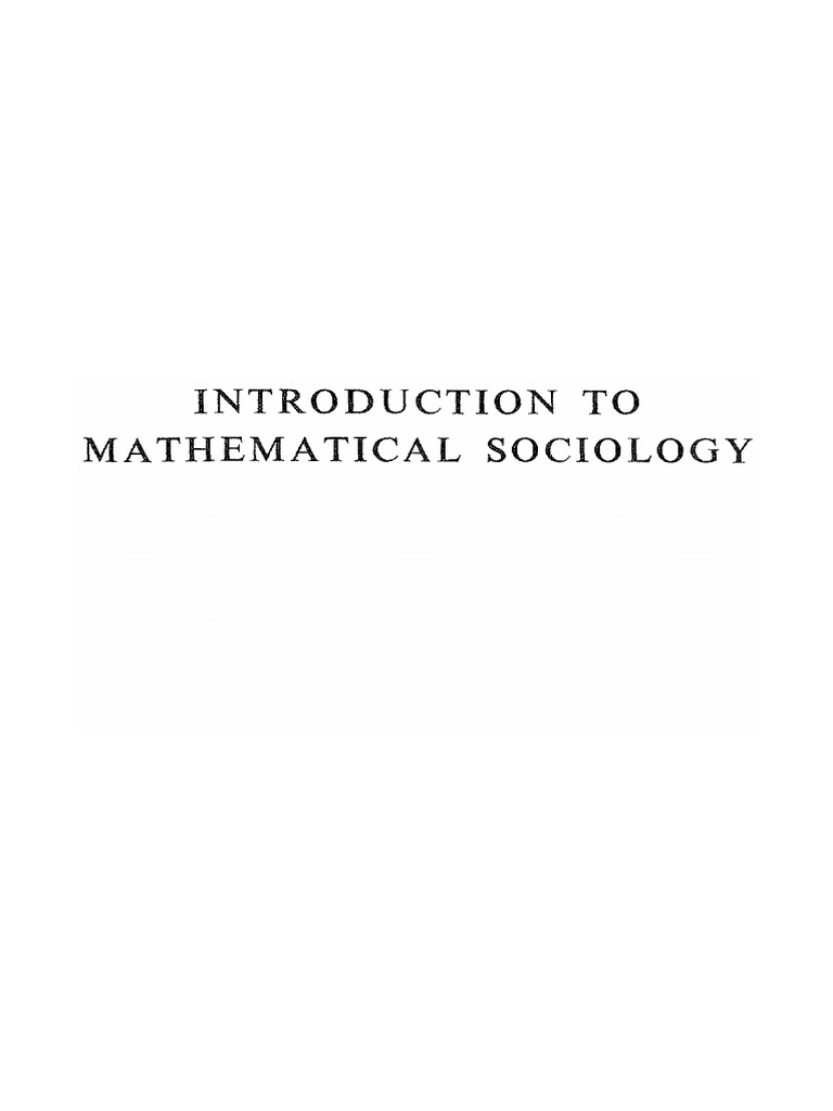 【SO JI SUB】I Remember U James S. Coleman - Introduction To Mathematical Sociology