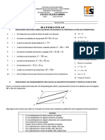 Examen Matemáticas Tercer Grado Telesecundaria