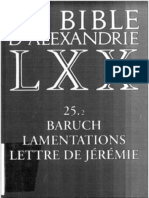 Baruch La Bible D'Alexandrie LXX