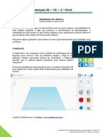 Tic - 7 Ano - Modelação3d