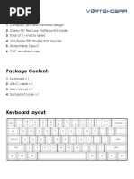 Manual del Teclado POK3R V2 de Vortex