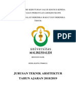 Jurnal Analisis Kebutuhan Jalur Khusus Sepeda Pada Kawasan Perkotaan Lhokseumawe