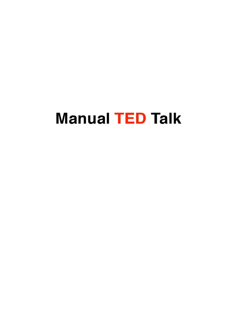 Guía para Crear TED Talks Impactantes | PDF