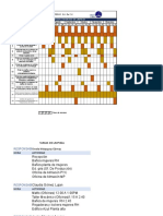 Cronograma de Actividades Limpieza