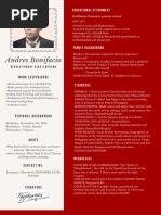 Andres Bonifacio Resume