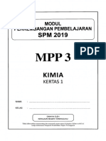 Kimia K1 Terengganu MPP3 2019