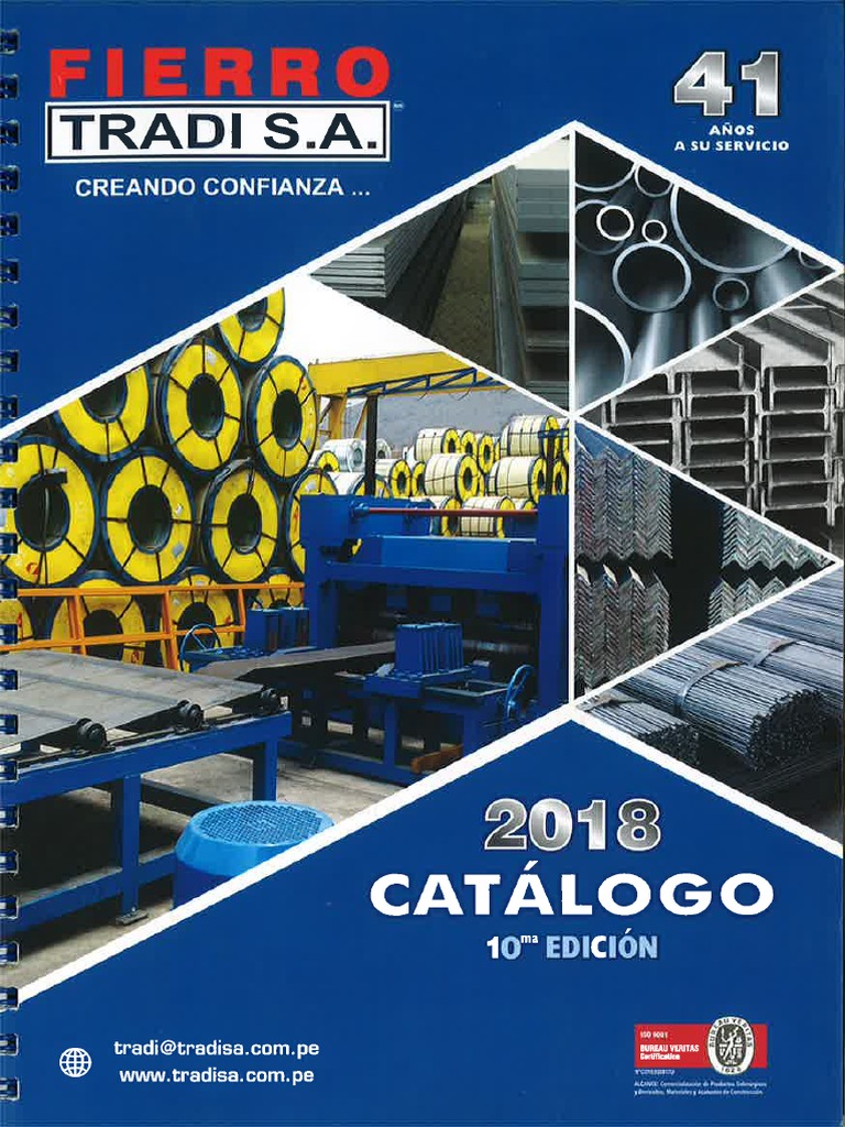CATÁLOGO FIERRO TRADISA S.A 10 Ma Edición 2018 | PDF