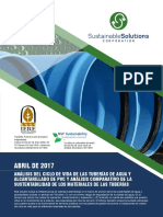 Analisis Del Ciclo de Vida de Las Tuberias de Agua y Alcantarillado de PVC y Analisis Comparativo de La Sustentabilidad de Los Materiales de Las Tuberias PDF