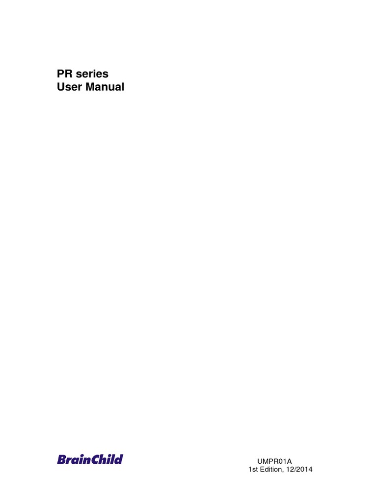 PR Series User Manual Overview | PDF | Electrical Wiring | Personal ...