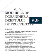 Modul de Dobindire a Dreptului de Proprietate