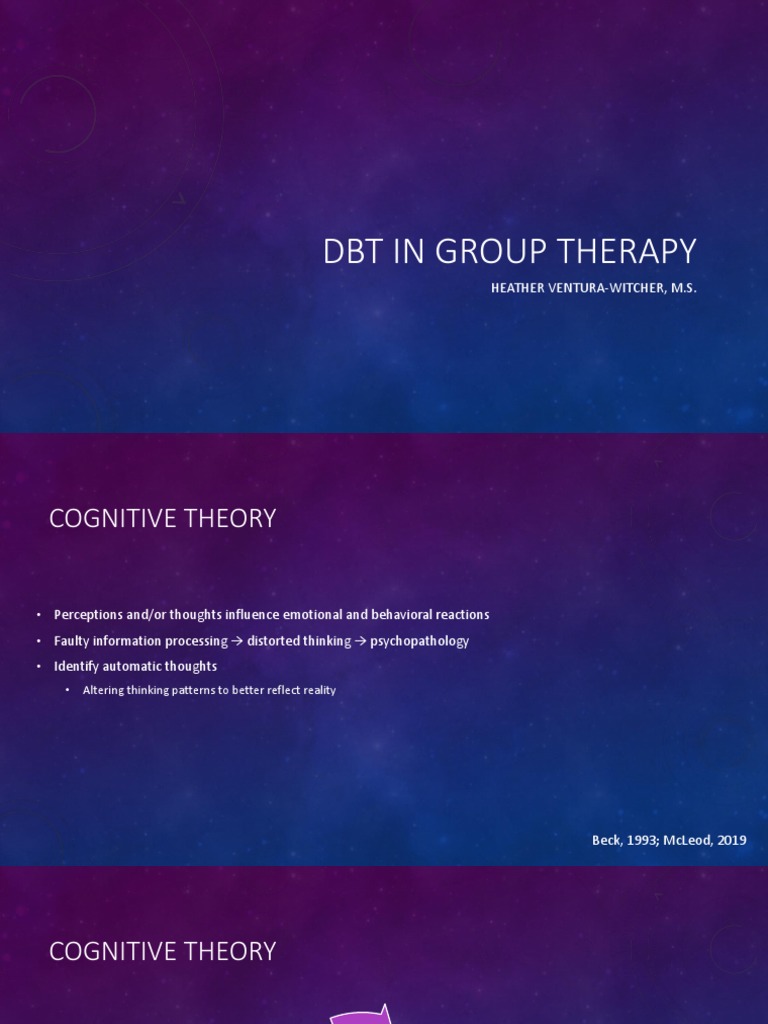DBT Group Therapy Techniques Overview | PDF