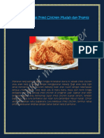 Cara Membuat Fried Chicken Mudah Dan Praktis