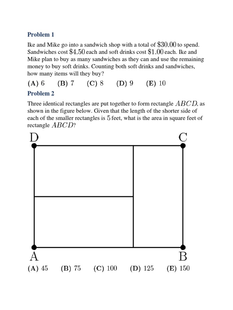 2019 Problems AMC 8 | PDF