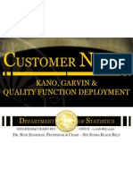 Customer Needs Kano Garvin & QFD