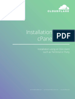 Cloudflare Cpanel Installation Activation Guide PDF