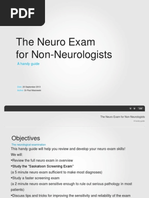 Neuro Exam for Non-neurologists