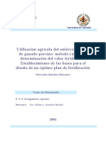 Utilizacion Agricola Del Estiercol Licuado de Ganado Porcino Metodo Rapido de Determinacion Del Valor Fertilizante Establecimiento de Las Bases para El Diseno de Un Optimo Plan de Fertilizacion 0