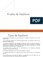 Pruebas de Hipotesis