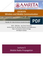 15CSE370 WMC Lec 5 - Wireless Propagation Models