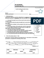 Fourth Grading Periodic Exam ESP8