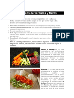 Cortes Básicos de Verduras y Frutas