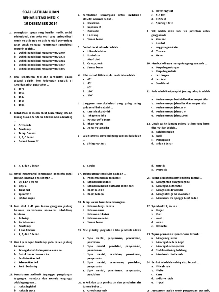 Soal Penjas Interactive Worksheet