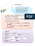 La relación entre palabras generales y específicas