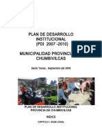 PDI - Municipalidad Proivincial de Chumbivilcas 2009