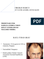 Raúl Cubas y Luis Ángel González: presidentes de Paraguay