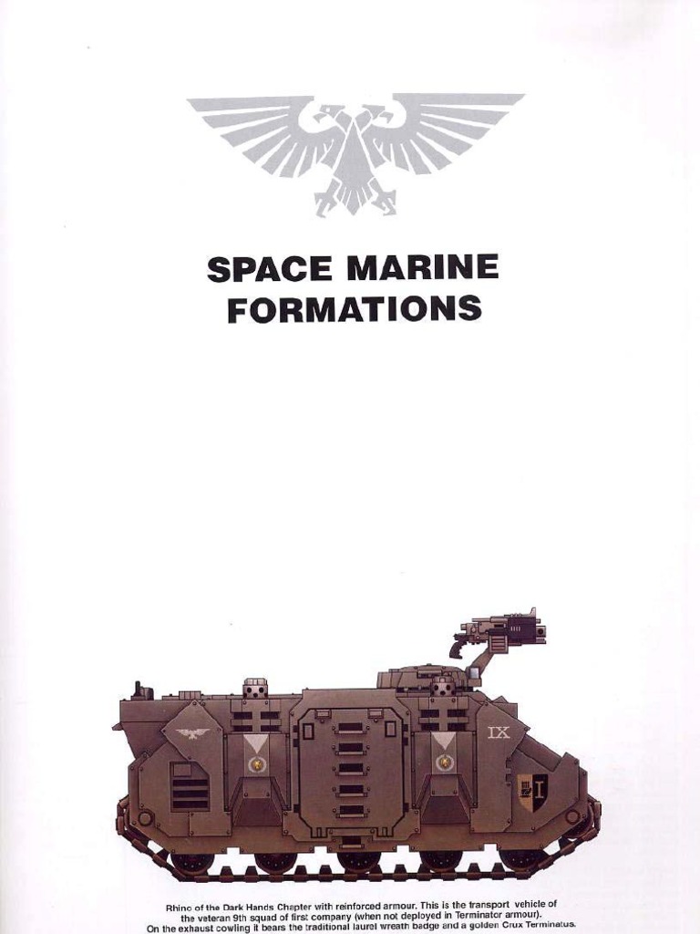 Space Marine Combat Formations Guide | PDF
