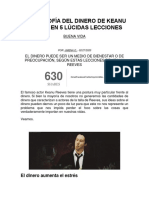 La Filosofía Del Dinero de Keanu Reeves en 5 Lúcidas Lecciones