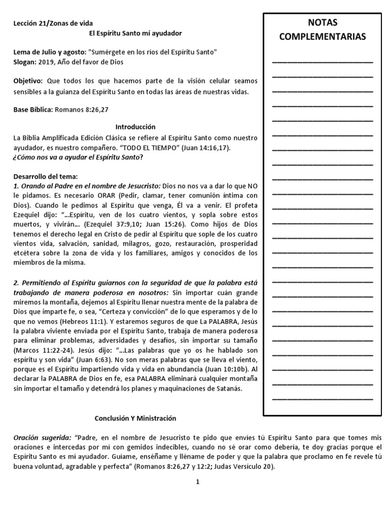 El Espíritu Santo como Ayudador | PDF | Oración | espíritu Santo