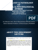 Physiology and Pathology of Physical and Psychological Stress