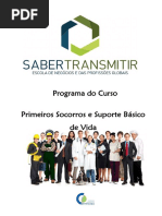 Programa Primeiros Socorros e Suporte Básico de Vida - 25h -Versão2