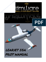 Instrucciones de vuelo para el Learjet 35A