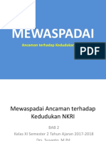 Mewaspadai Ancaman Terhadap Kedudukan NKRI