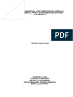 Diseño Preliminar de Un Sga para C.I Milpa S.A PDF